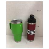 2 YETI beverage containers