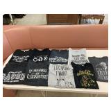 Assorted slogan shirts (L & XL)