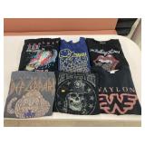 Concert or band T-shirts (mostly L)