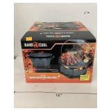 Cast iron round backyard BBQ grill
