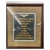 Gold-plated State Seal Buttons (about 24 x 18ï¿½)