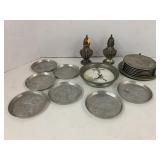 Metal Coasters, Salt Pepper Shakers