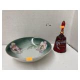 Fenton 40th Anniversary bell & Vessra bowl