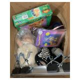 Box of toys and misc