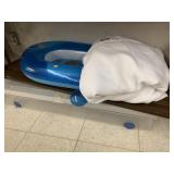 Tote, boards, curtains, misc
