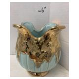 Weeping Gold Tulip Vase