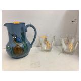 Pitcher and 2 Glasses