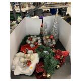 Holiday Items, Wreath, Ornaments, Vone Trees