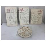 4 Longaberger Cookie Molds