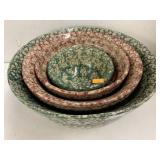 4 Nesting bowls, Ceramic?, BBP on the Bottoms