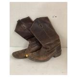 Leather boots