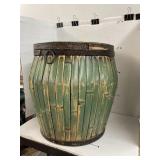 Bamboo basket and lid