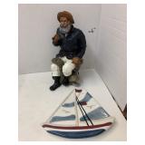 Statue and Sailboat