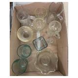 Box of Glass Items, Cups and Bowls