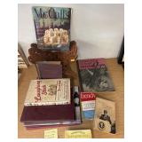 Vintage Lot w/ Antique Books, Book Holder