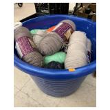 Tub of yarn