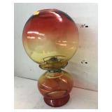Oil Lamp, Hurricane Globe Missing
