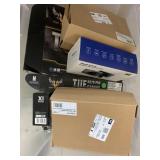 Tote of electronic items and misc  - Buyer Beware