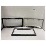 License plate holders