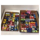 2 Flats of Hot Wheels / Matchbox Vehicles