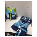2 Toddler / Infant Size Life Jackets