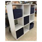 9 cube organizer, 5 cloth totes