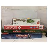 3 Monopoly Games & Minotaurus Lego Game