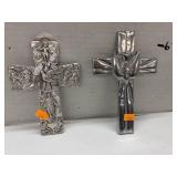2 cnt Metal Cross