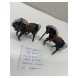 Miniature Cast Metal Horses made in Japan