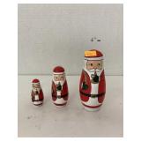 Wooden Santa nesting set