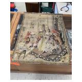Antique Tapestry, 35 x 27 Inches