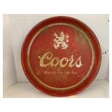 Metal Coors Beer Tray