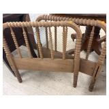 Vintage Wooden Toddler Size Headboard & Footboard