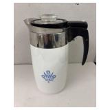 Vintage Corning Ware Blue Cornflower Coffee Pot -