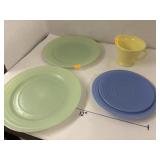 Hazel Atlas Modernstone Dishes Lot