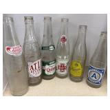 6 Vintage Beverage Bottles
