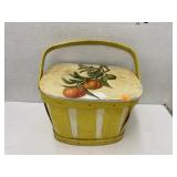 Peach basket purse