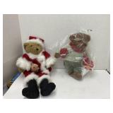 Russ Teddy Claus & Hallmark Teddy Mittens