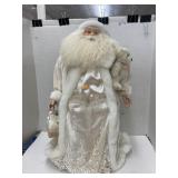Santa w/bear & packages decor