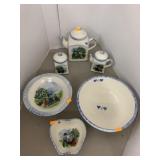 Tea Pot, Cream & Sugar, Fruit Compote, Jeanne