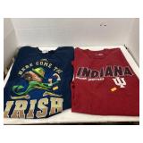 Notre Dame & IU t-shirts