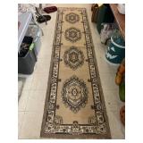 Brown Rug Runner, approx 2.5ft x 10.5ft