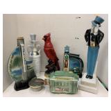 6 Vntg Decanters, Jim Bean, Empty