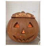 Clay Light up Pumpkin