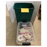 2 Totes of Clothing Rack Tags