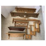 7 Wooden Shelves