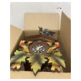 W. Germany cuckoo clock w/weights & pendulum