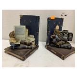 Ceramic Bookends, Bears
