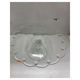 Vintage Pedestal Cake Stand - Teardrop Pattern -