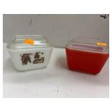 2 Pyrex Refrigerator Dishes